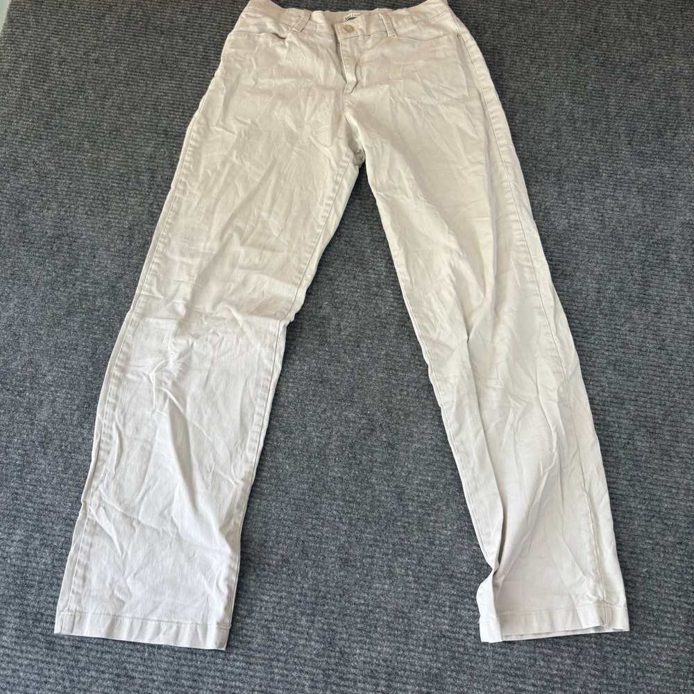 Lee At The Waist Straight Leg Beige Khaki Pants Womens 6 Long 4951270